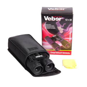 Бинокль Veber Sport БН 12x32 черный Бинокль Veber Sport БН 12x32 черный