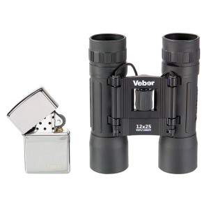 Бинокль Veber Sport БН 12x25 черный Бинокль Veber Sport БН 12x25 черный